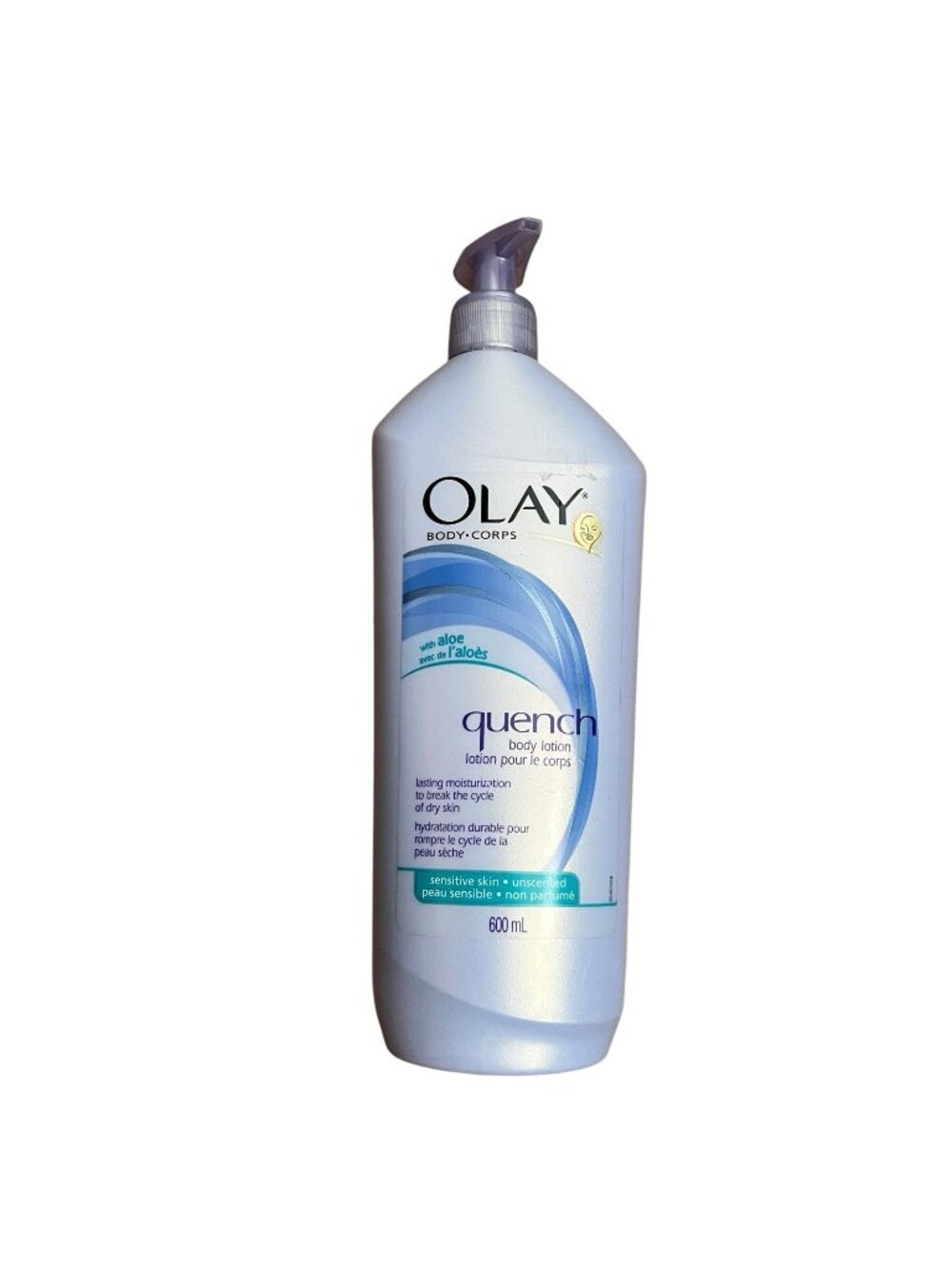 Olay Quench Body Lotion With Aloe for Sensitive Skin- Unscented 20.2 OZ HTF